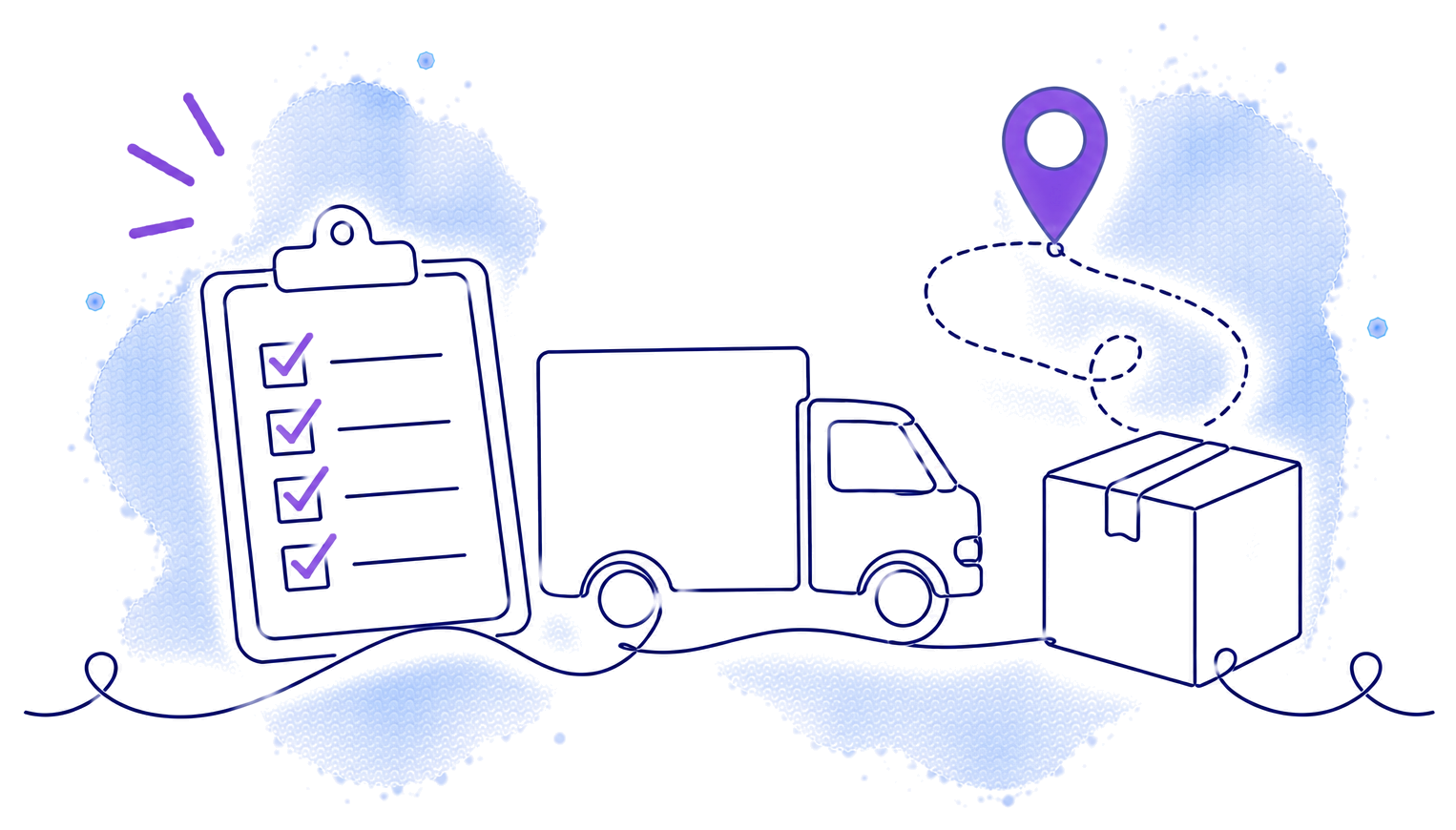 Decorative element 1 of the Logistics 360 Template