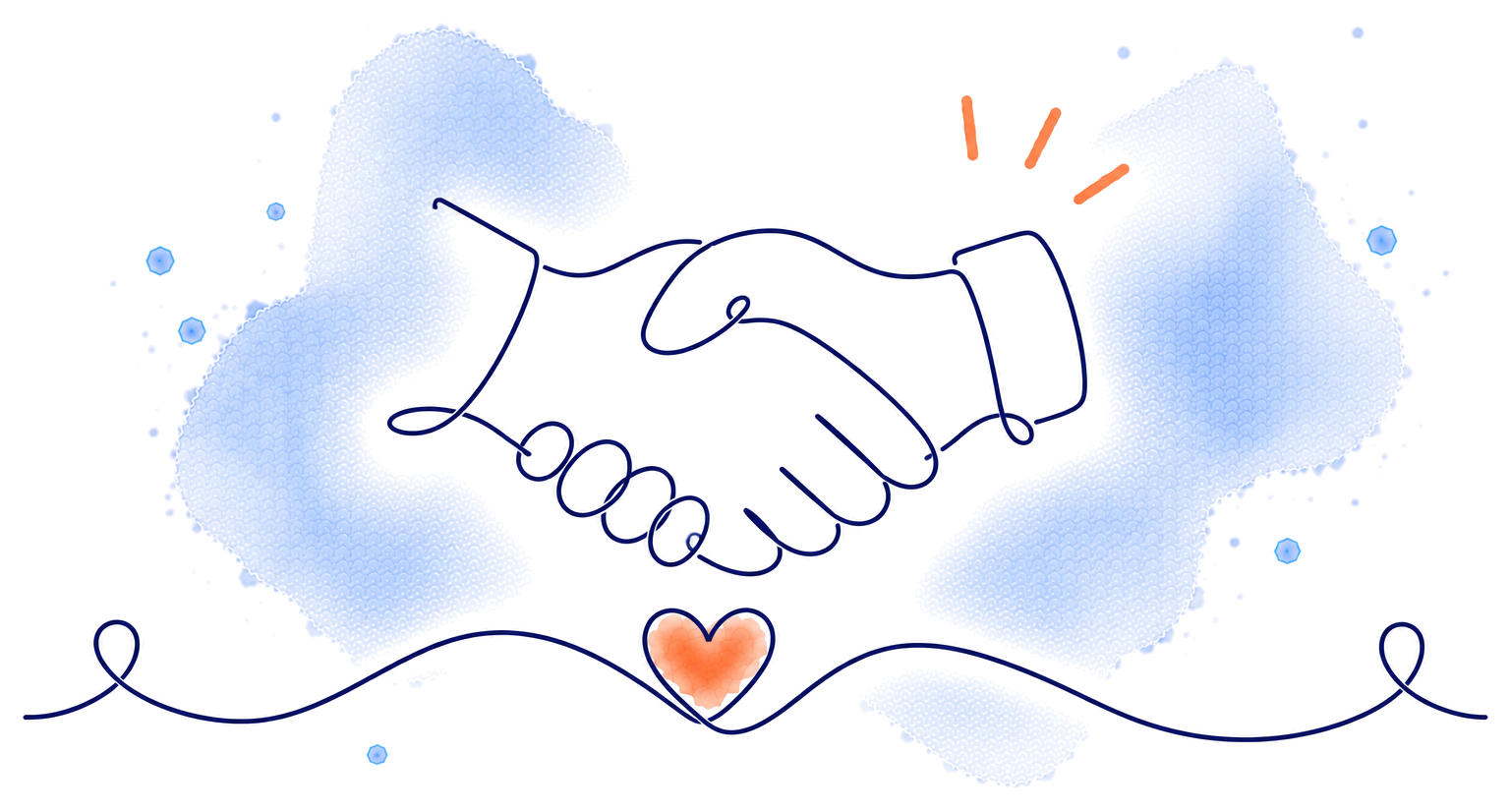Decorative element 1 of the Customer Relationship Template