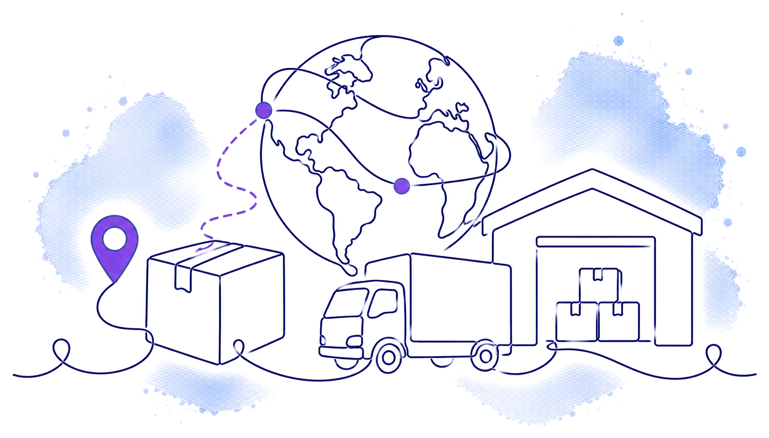 Decorative element 2 of the Logistics 360 Template