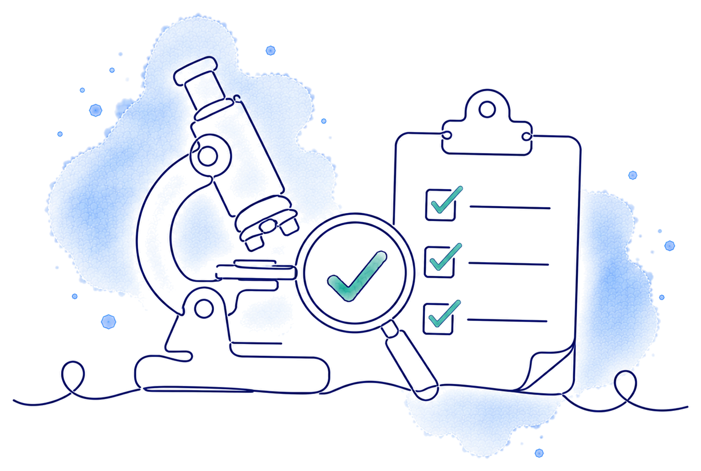 Artwork of the Quality Control Template