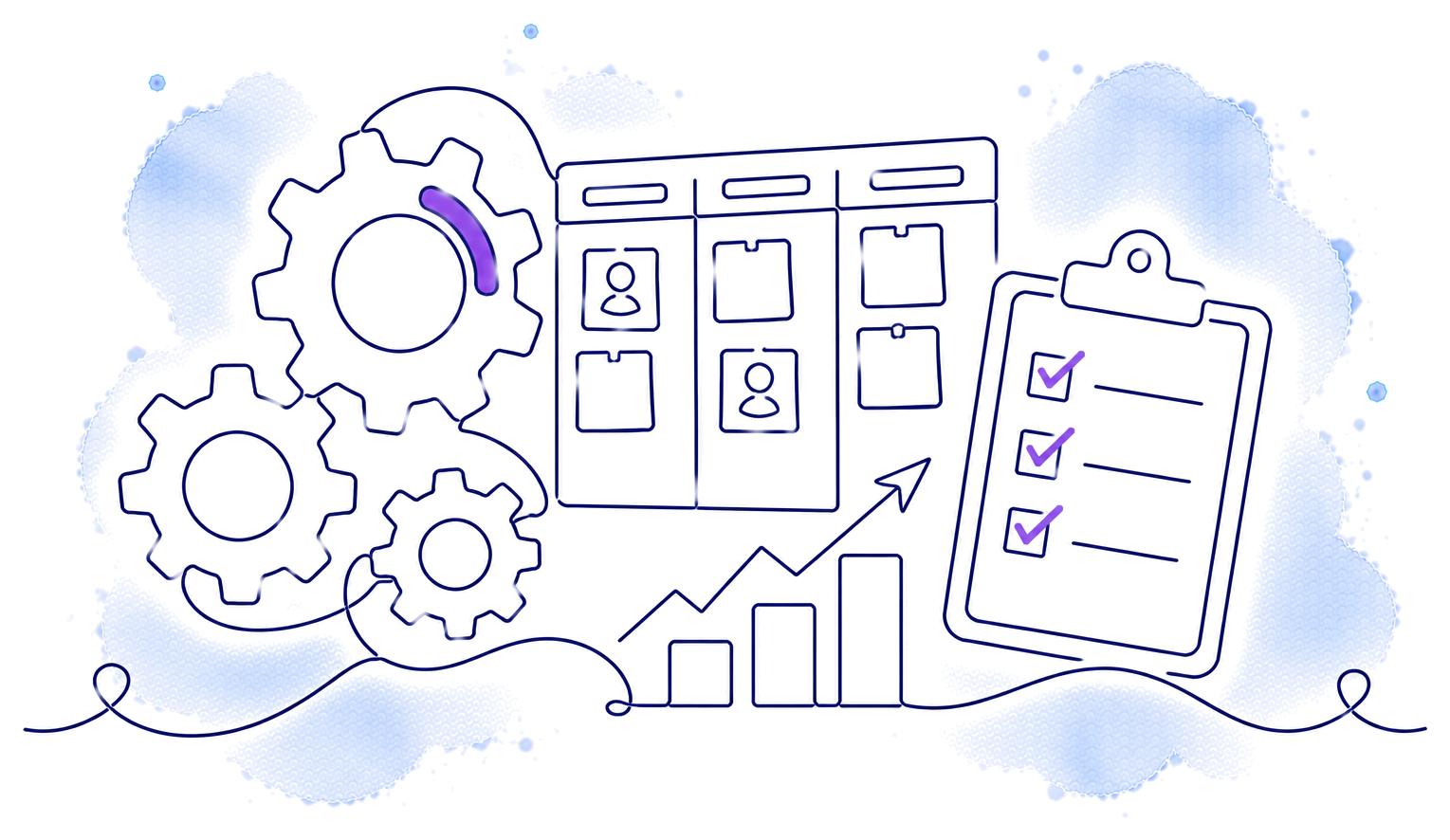 Artwork of the Operations Dashboard Template